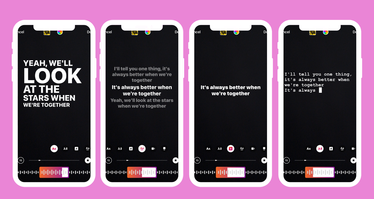 Steps to Add Lyrics with Text to Instagram Reels